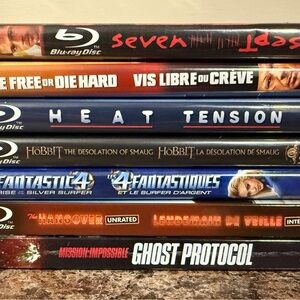 Bundle of 7 Blu-ray Movies Collection